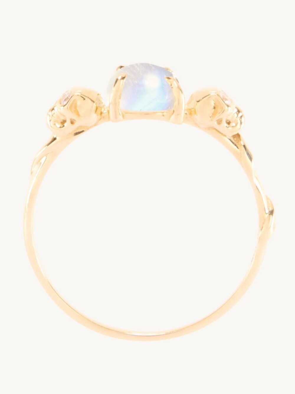 Catbird Love You Forever Skull Ring, 14k Yellow Gold - Size 7 - NWT - Picture 3 of 5